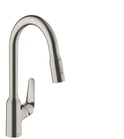 Hansgrohe HG Spültischmischer 220 Focus M42 Ausziehbrause 2jet sBox edelstahl-optik, 71820800, Artikel in Kategorie